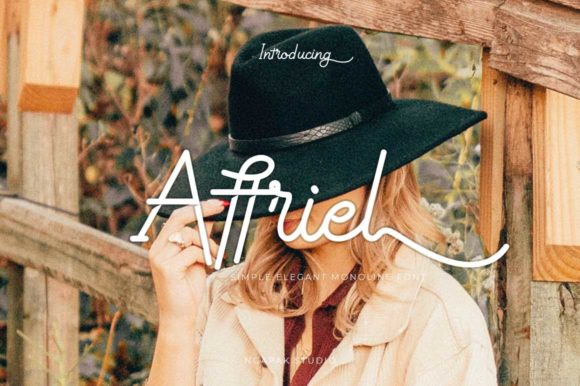 Affriel: A Vintage Script Font for Web Design