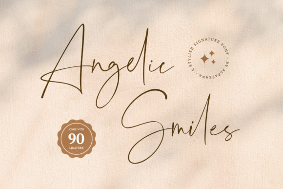 Angelic Smiles: A Stylish Script Font