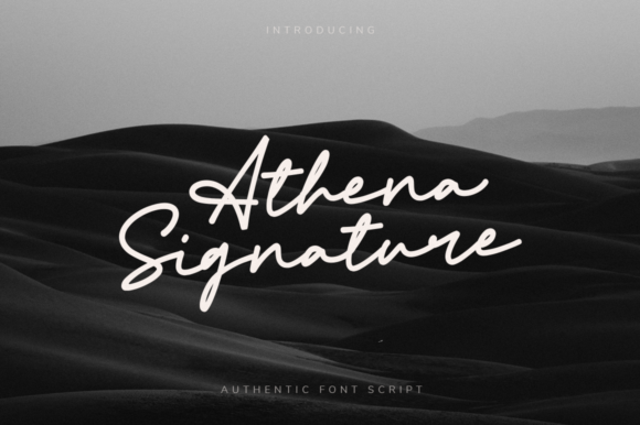 Athena Signature: A Stylish Script Font
