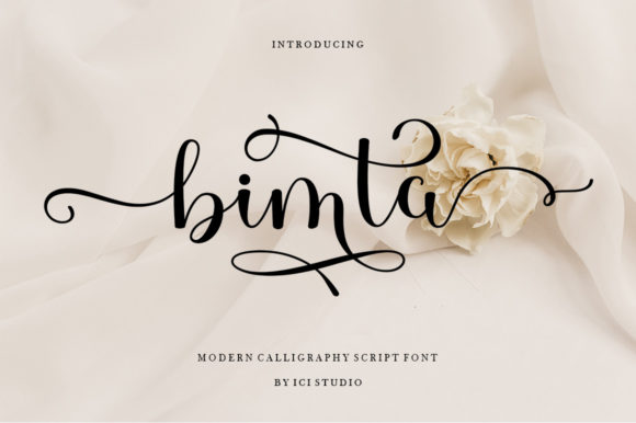 Bimta: A Romantic Typeface for Elegant Design