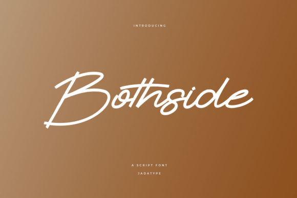 Bothside: A Handwritten Font for Creative Campaigns