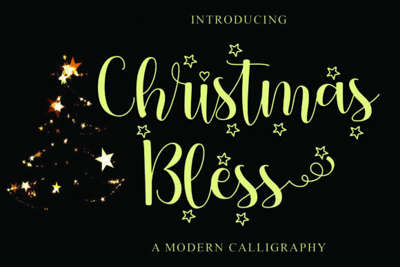 Christmas Bless Font for Branding