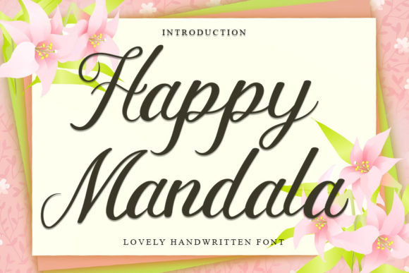 Happy Mandala Font for Creative Makers