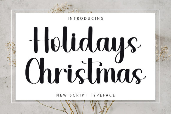 Holidays Christmas Font for Creative Projects