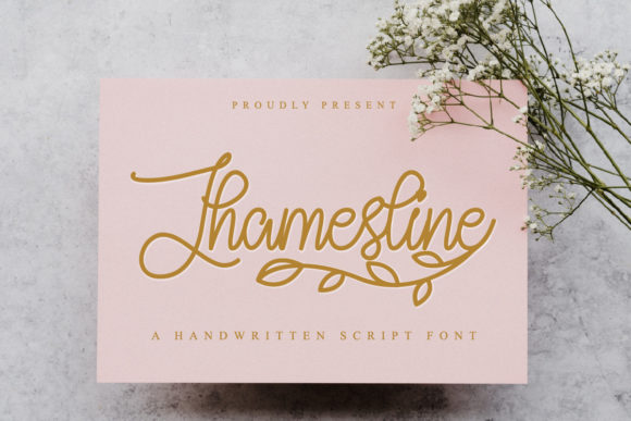 Jhamesline: A Romantic Script Font