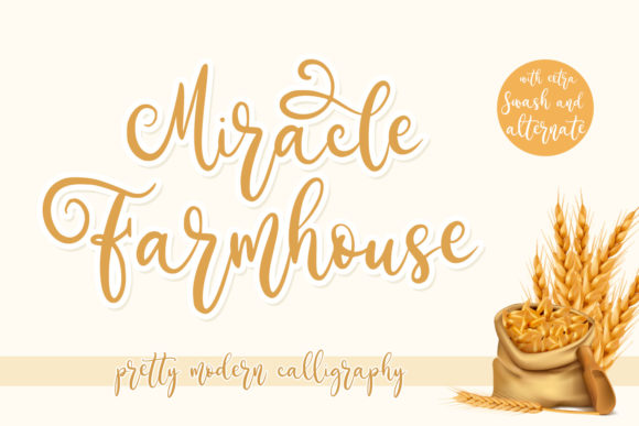 Miracle Farmhouse: A Charming Script Font