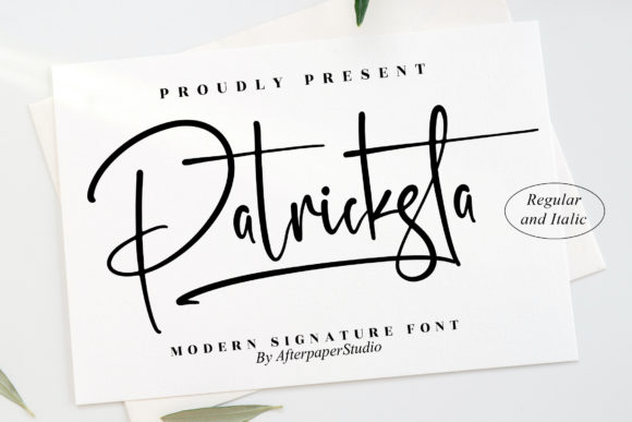 Patricksta: A Refined Script Font