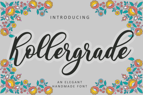 Rollergrade: A Flowing Script Font