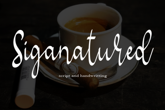 Signatured: A Magical Script Font