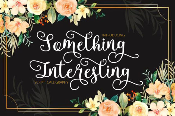 Something Interesting Font for Business