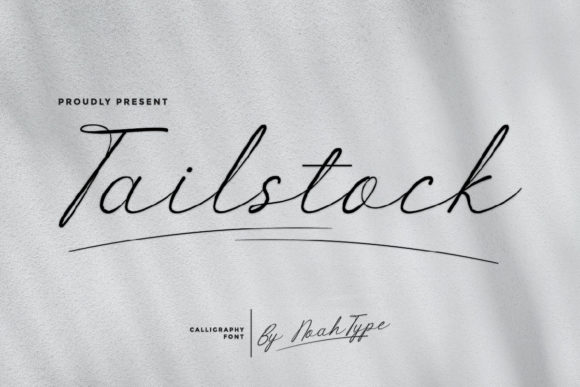 Tailstock: A Graceful Script Font