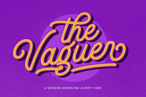 The Vaguer: A Vintage Script Font