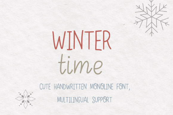 Winter Time Font for Web Design